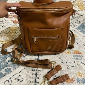 Fawn Design mini brown diaper bag